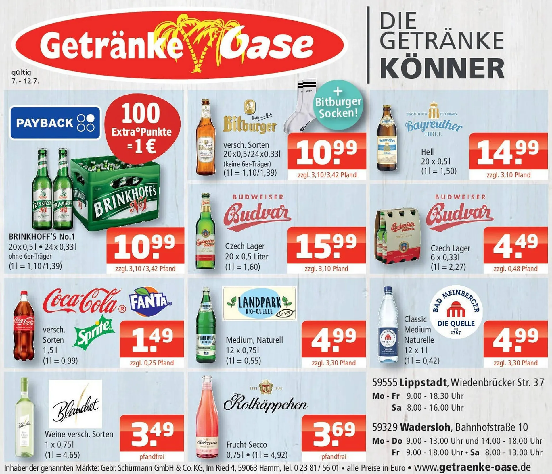 Getränke Oase Prospekt - 1