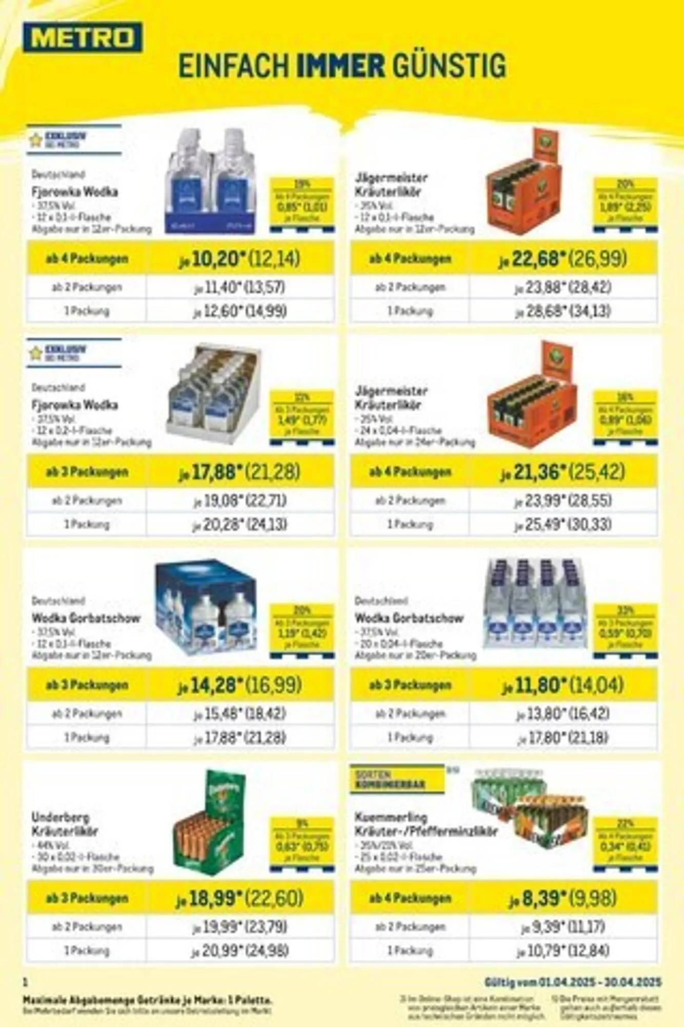 METRO Prospekt von 1. April bis 30. April 2025 - Prospekt seite 3