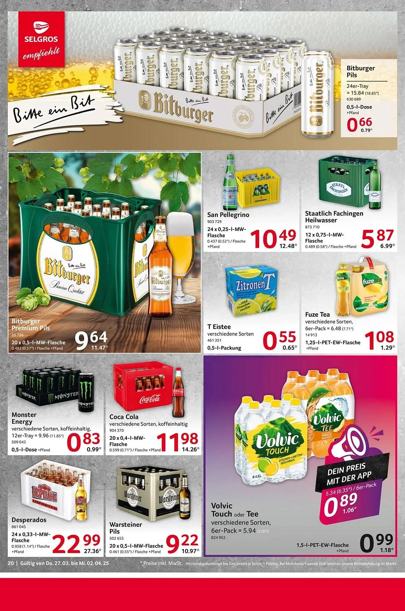 Selgros Prospekt von 27. März bis 3. April 2025 - Prospekt seite 20