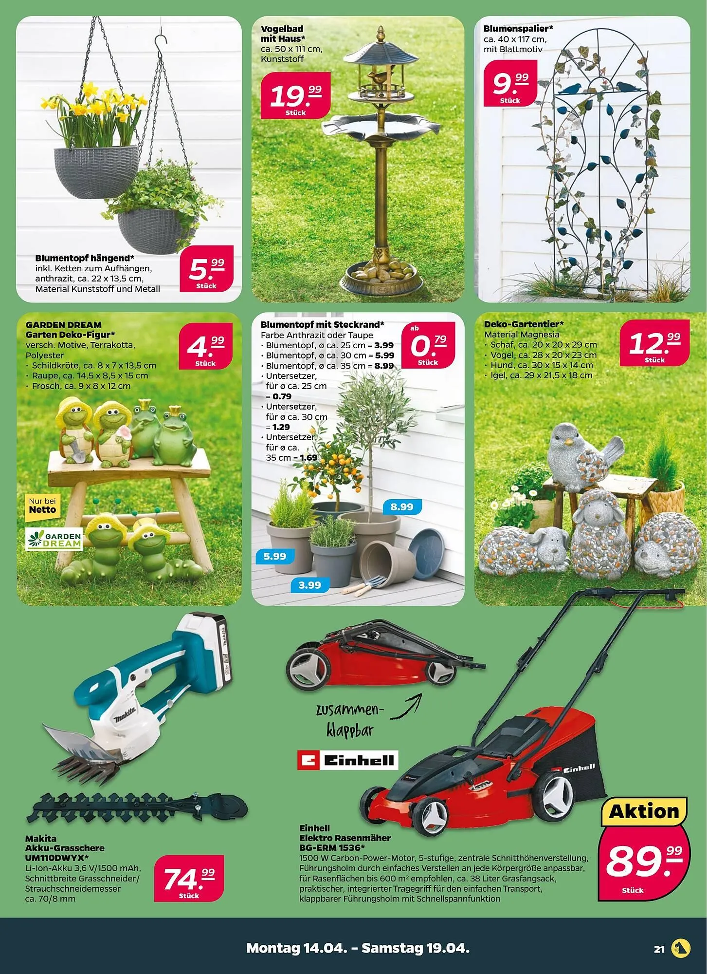 NETTO Prospekt von 14. April bis 19. April 2025 - Prospekt seite 21