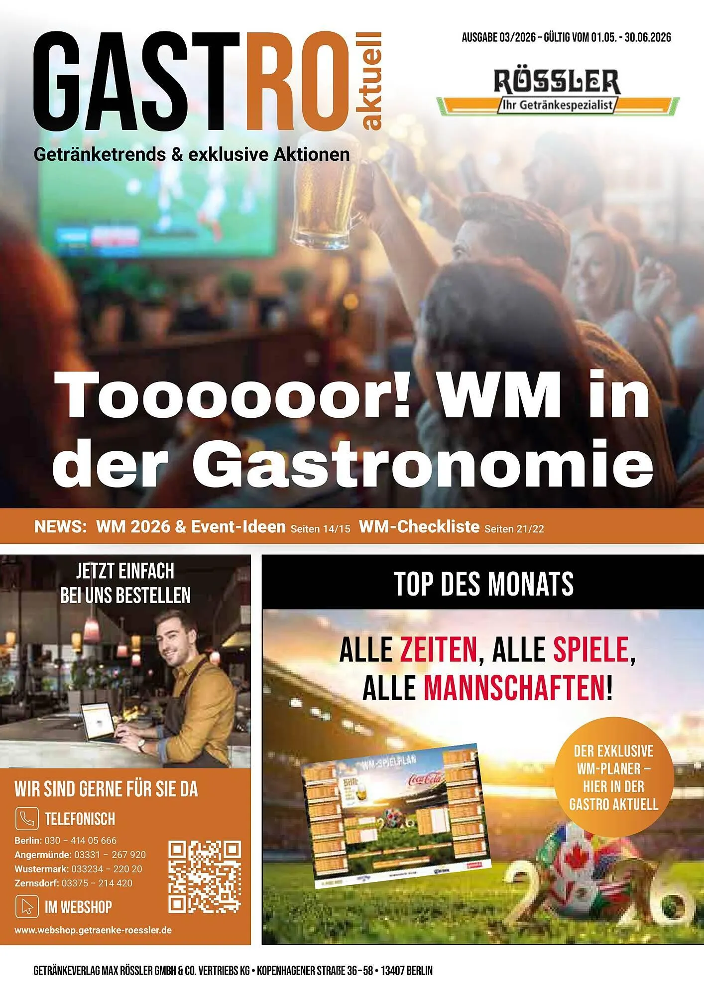 Getränke Rössler Prospekt von 1. Mai bis 30. Juni 2026 - Prospekt seite 1
