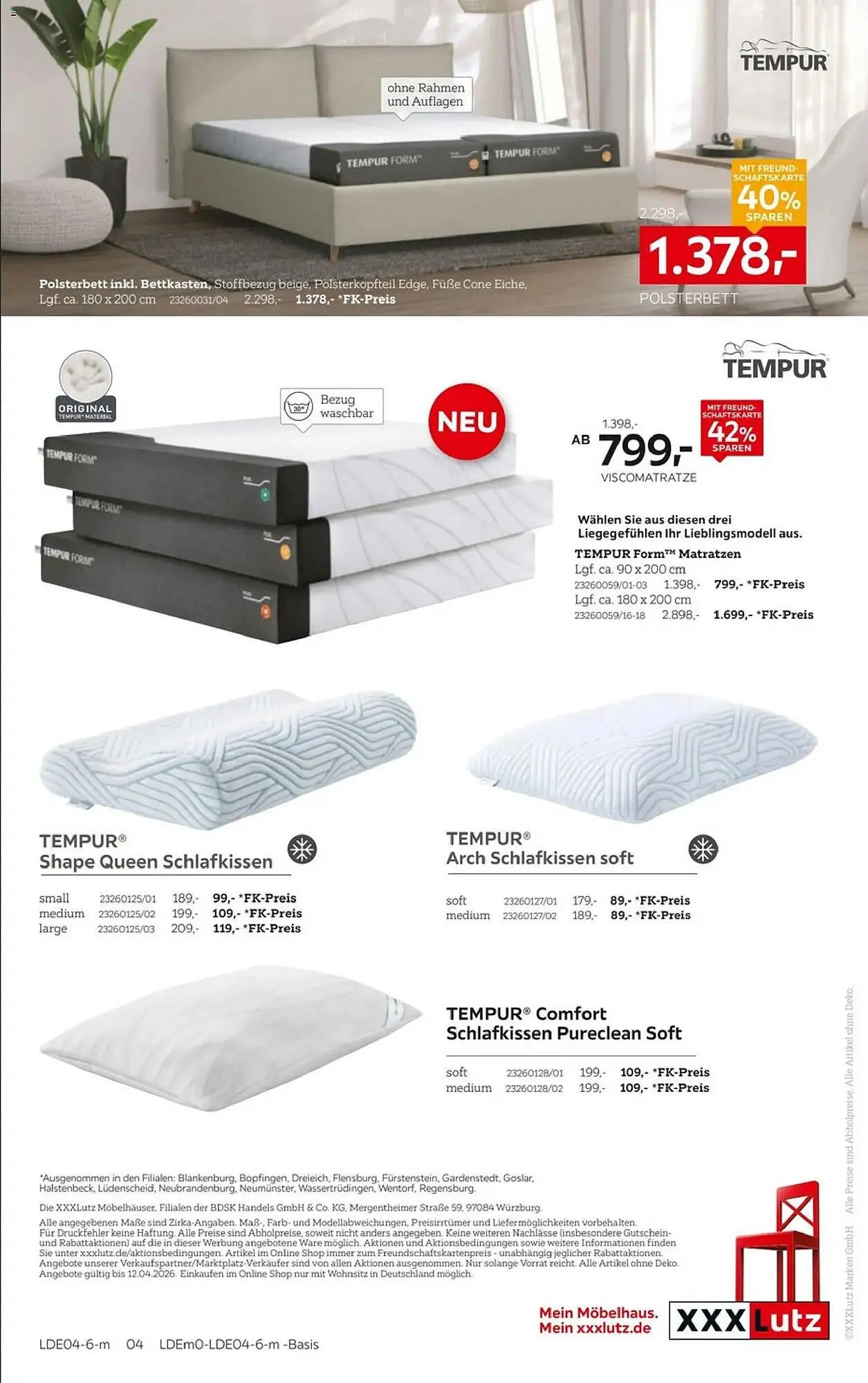 XXXLutz Prospekt von 29. März bis 12. April 2026 - Prospekt seite 4