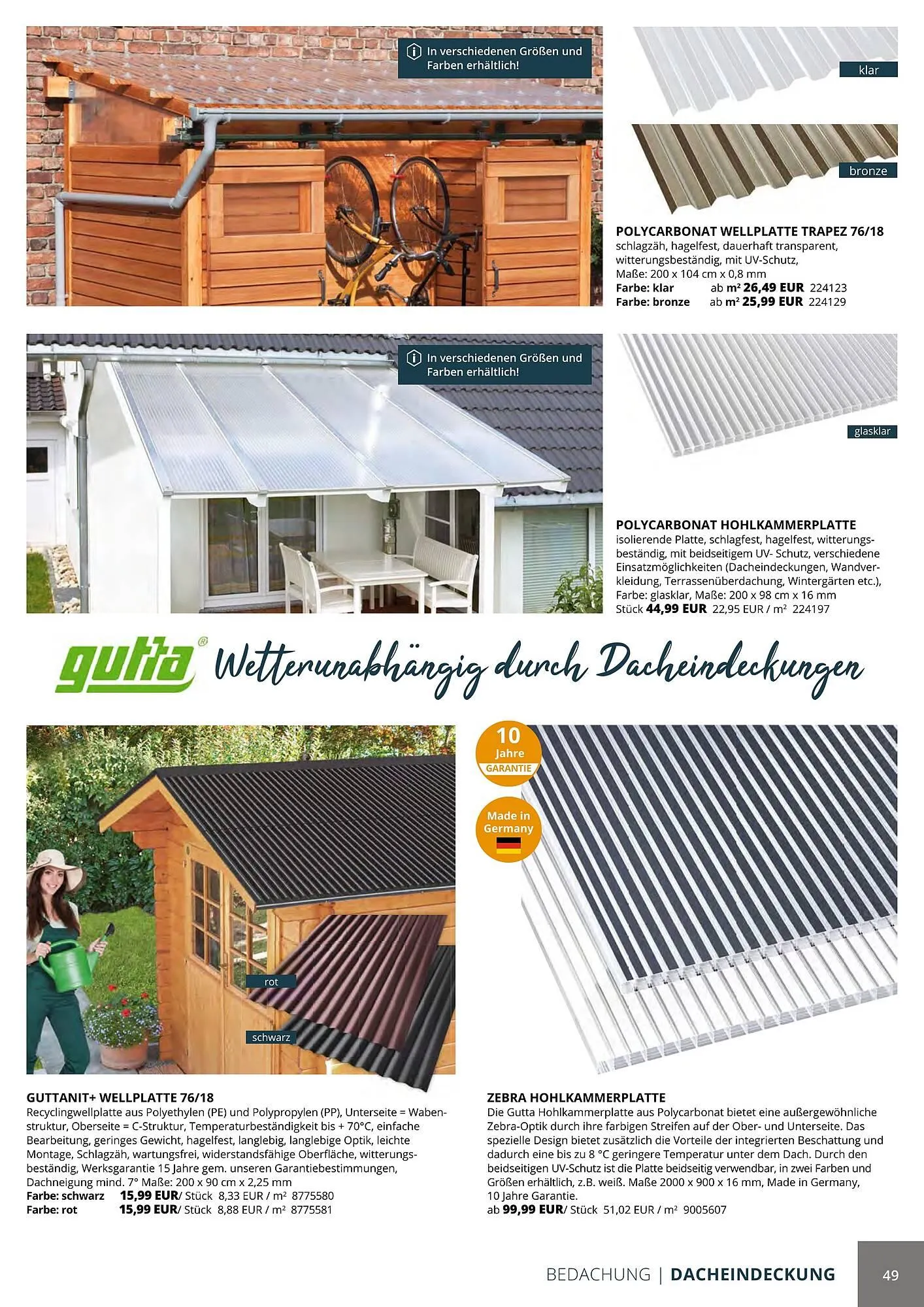 BBM Baumarkt Prospekt von 20. April bis 31. Dezember 2025 - Prospekt seite 49