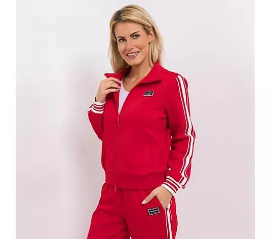 STRANDFEIN Sweatjacke mit Stehkragen 2-Wege-Reißverschluss figurumspielend