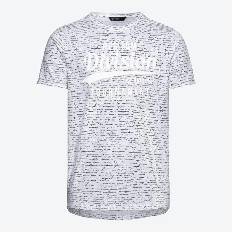 Herren-T-Shirt mit weißem Schriftzug