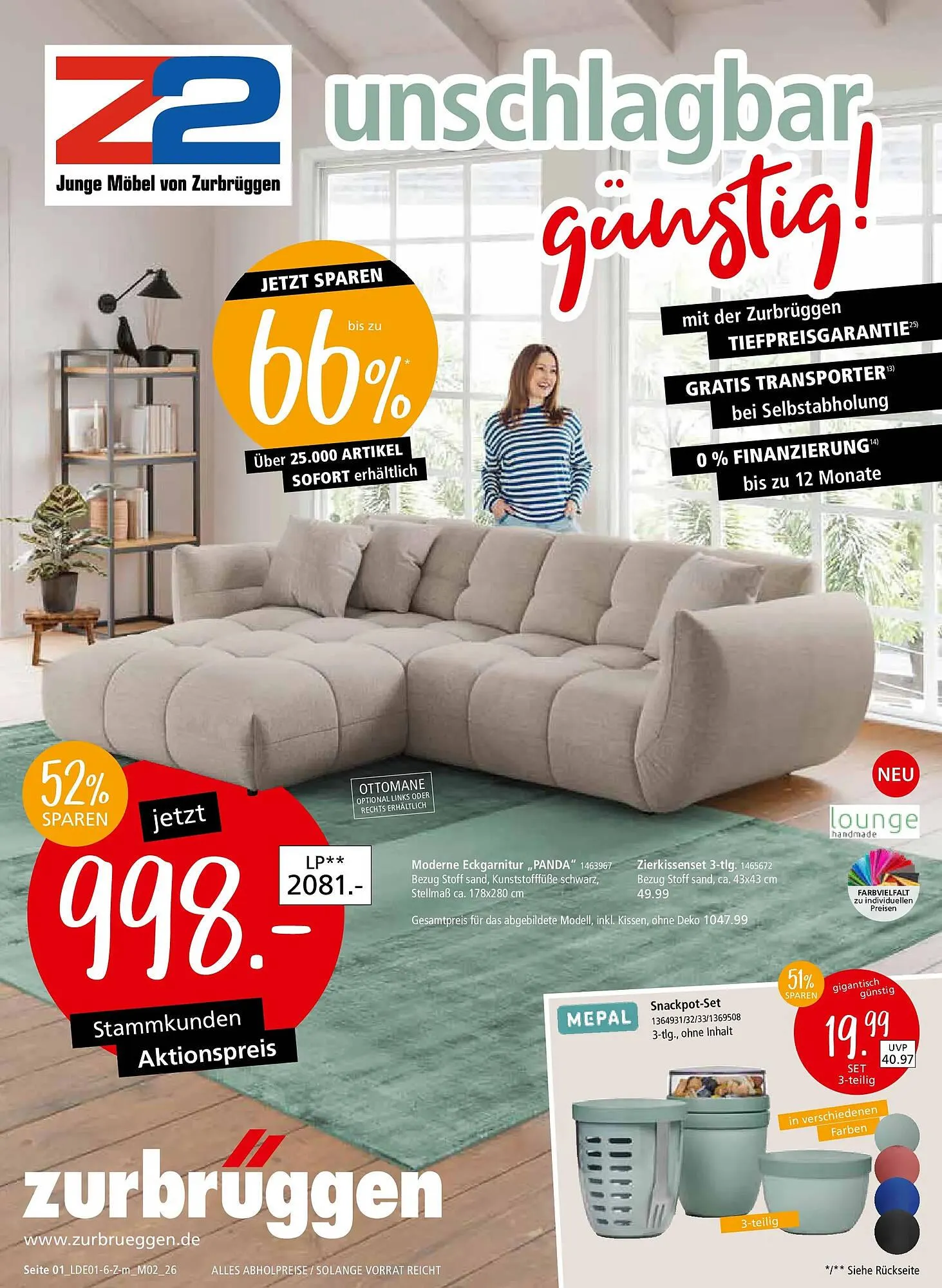 Zurbrüggen Prospekt von 9. Januar bis 26. Januar 2026 - Prospekt seite 1