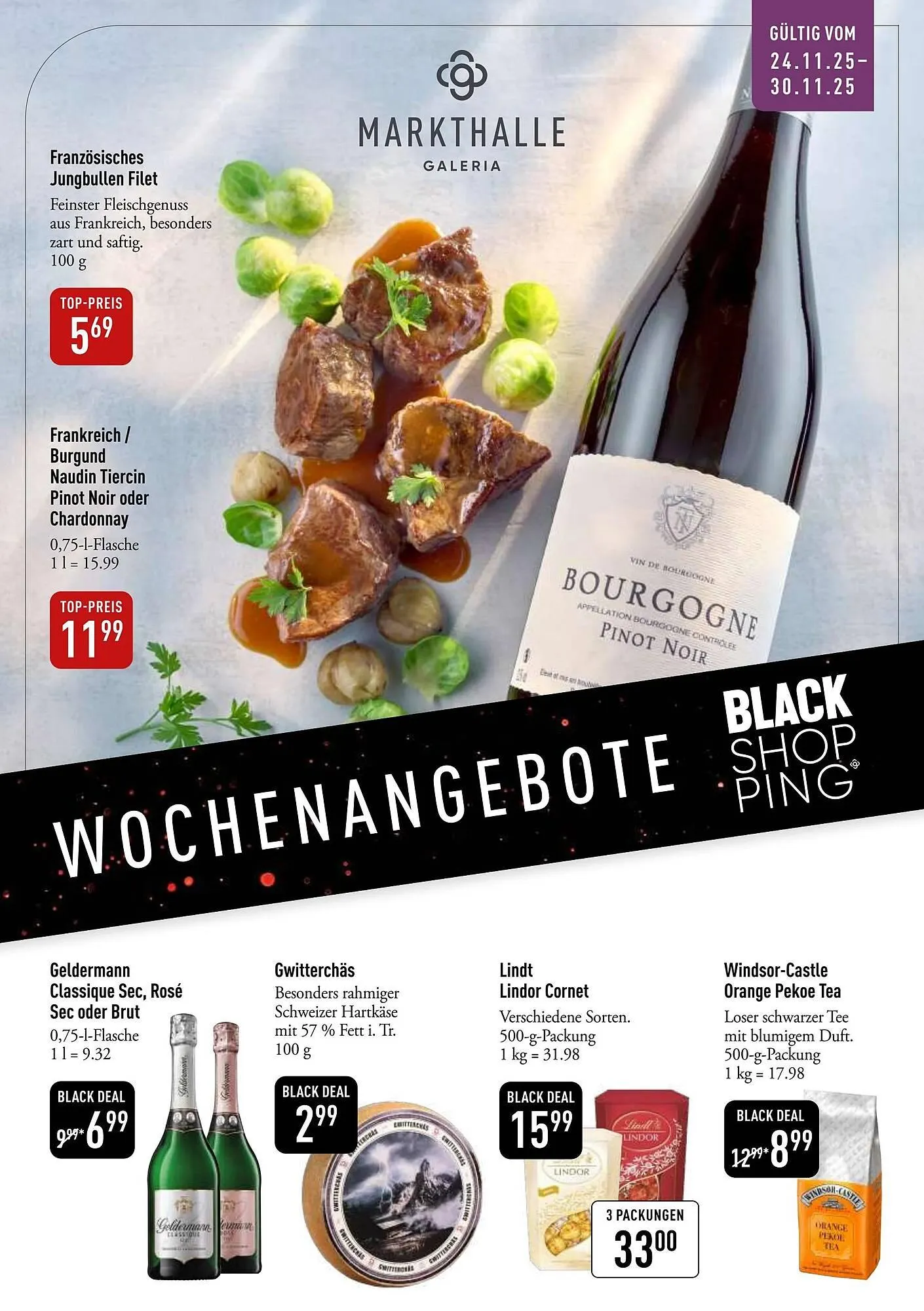 Galeria Markthalle Prospekt von 24. November bis 1. Dezember 2025 - Prospekt seite 1