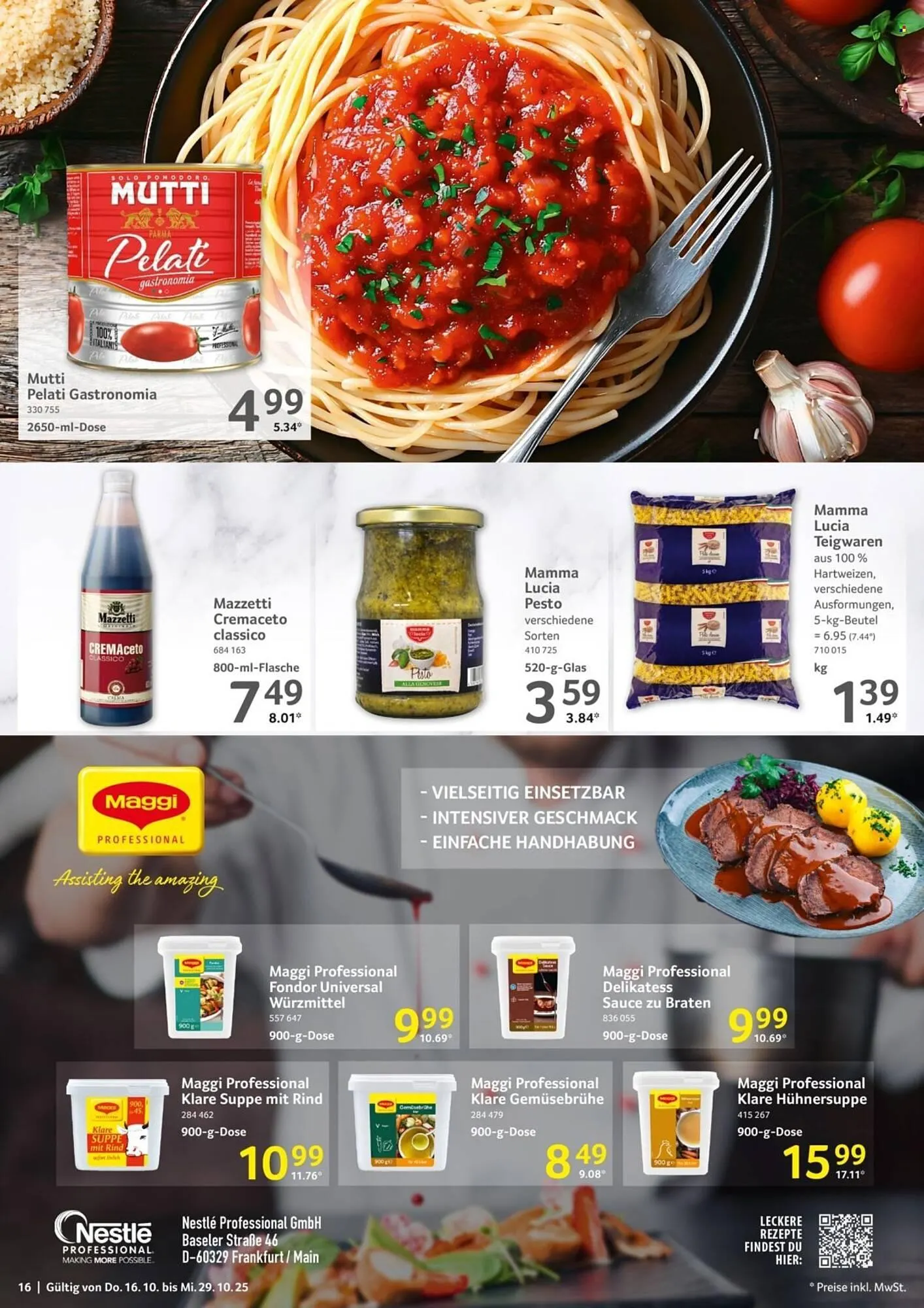 Selgros Prospekt von 16. Oktober bis 29. Oktober 2025 - Prospekt seite 16