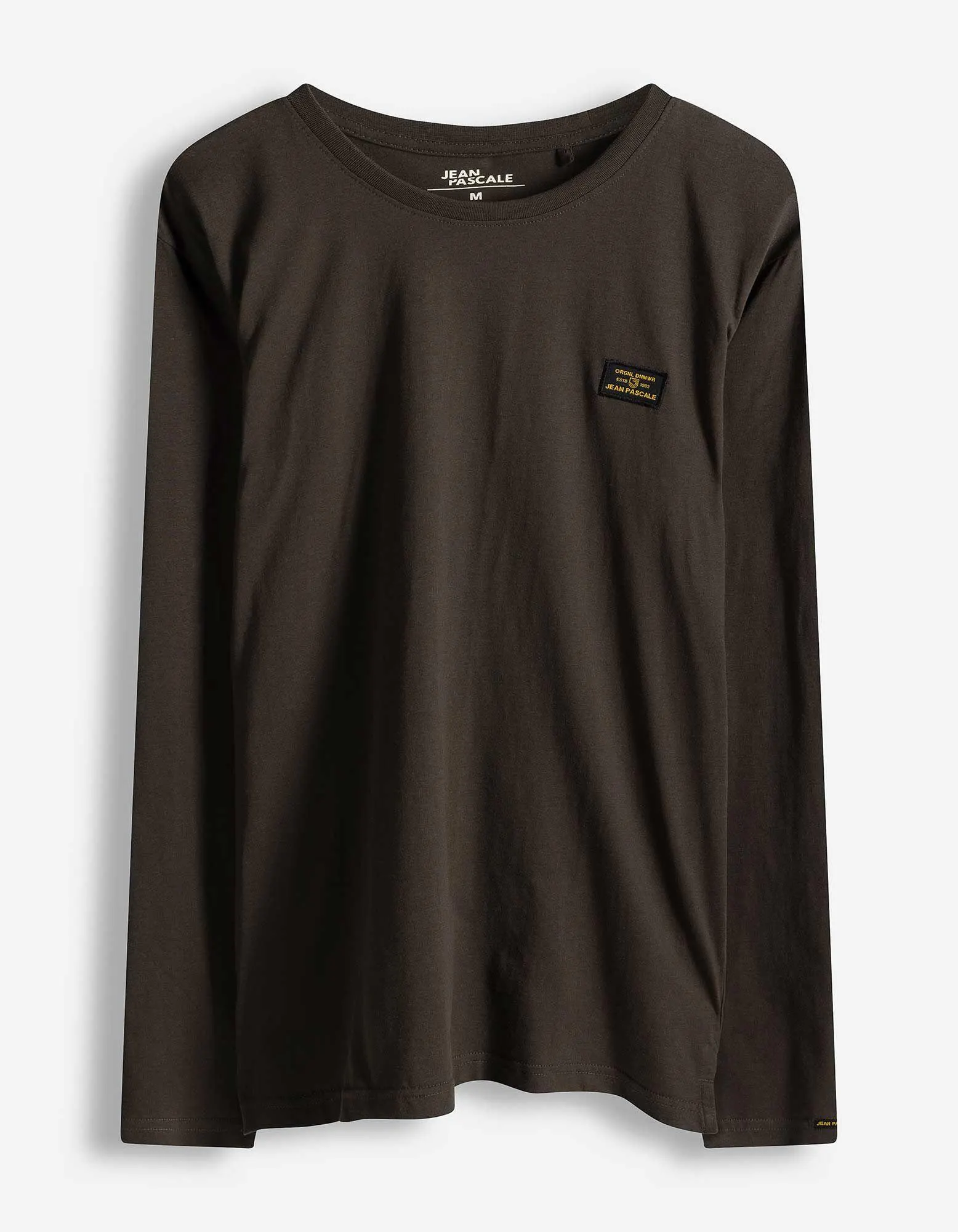 Langarmshirt - einfarbig - dunkelgrün