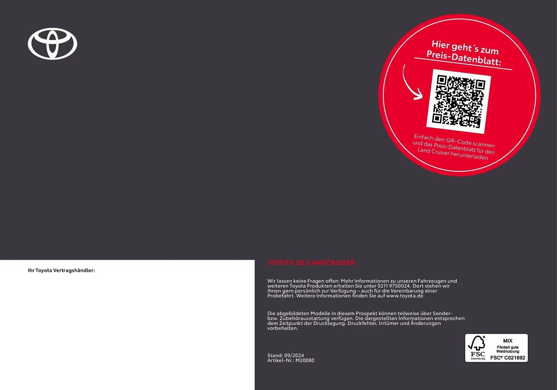 Toyota Prospekt von 20. September bis 20. September 2025 - Prospekt seite 54