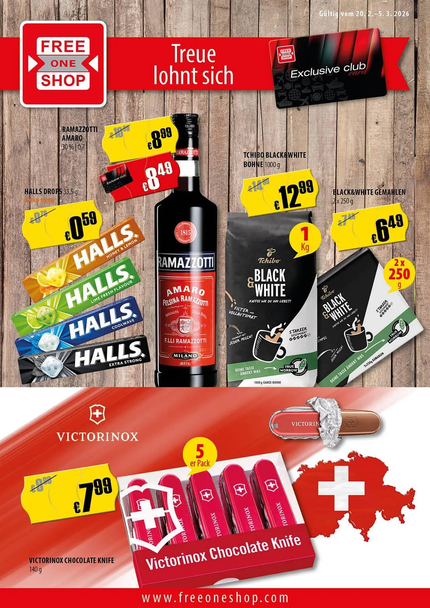 FreeOneShop Prospekt von 20. Februar bis 5. März 2026 - Prospekt seite 1