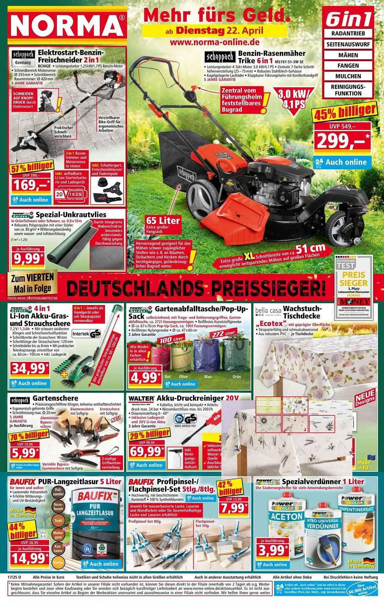 Norma Prospekt von 22. April bis 27. April 2025 - Prospekt seite 1