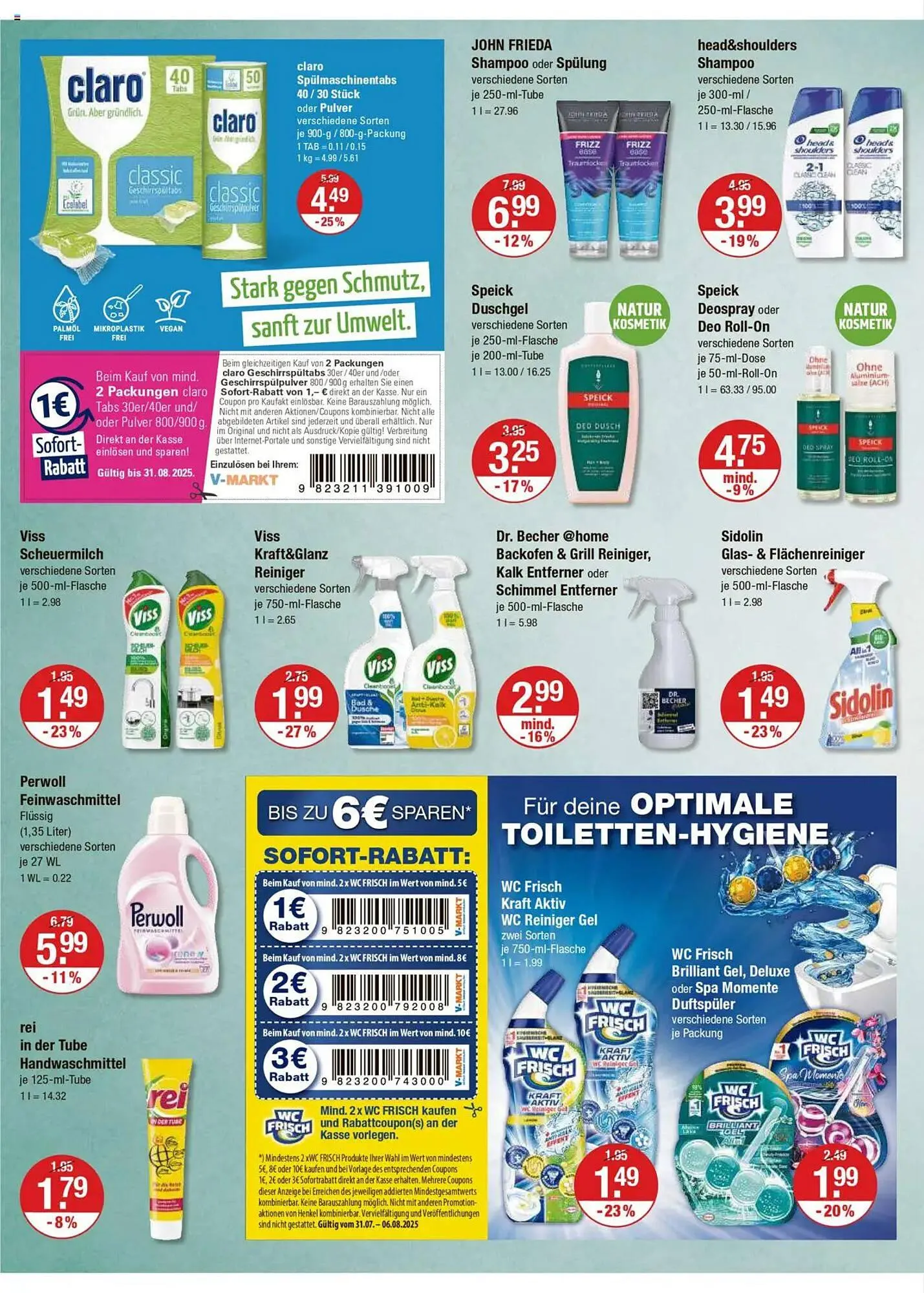 V Markt Prospekt von 31. Juli bis 6. August 2025 - Prospekt seite 10