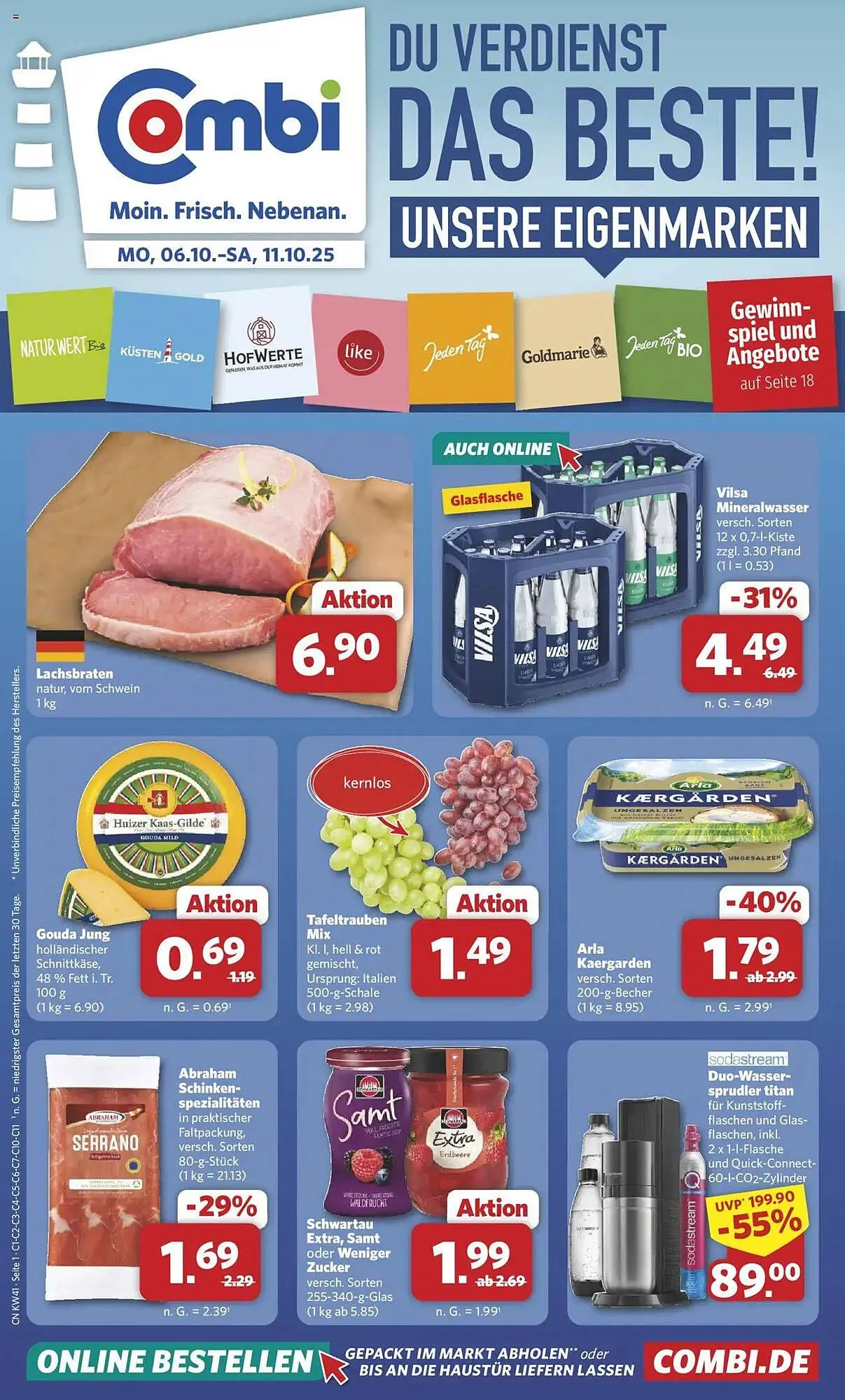 Combi Prospekt von 6. Oktober bis 11. Oktober 2025 - Prospekt seite 1