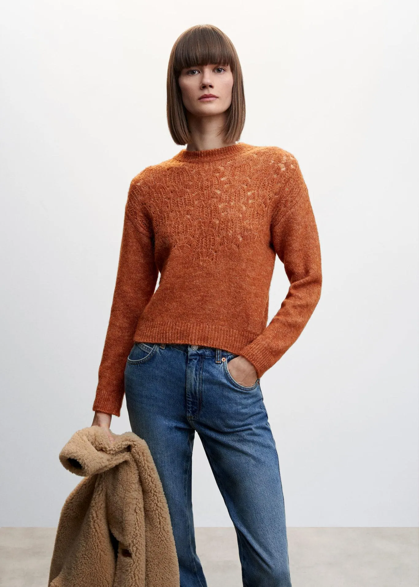 Pullover dettagli traforati