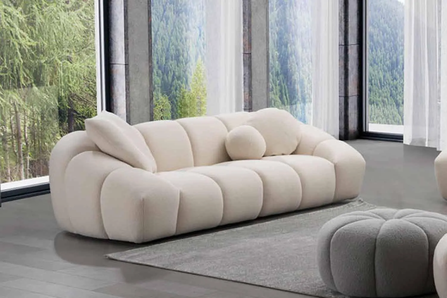 CAMPO DE´FIORI Marcello Designer Sofa 2-Sitzer Stoff
