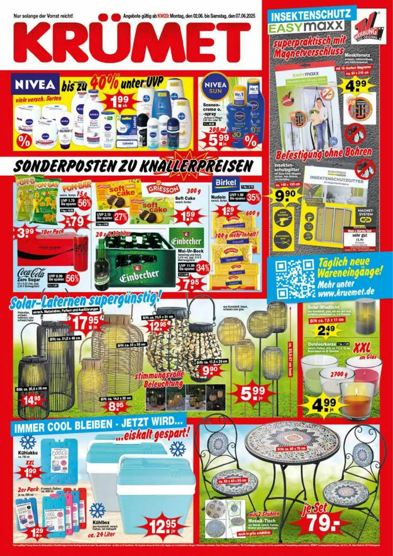 KRÜMET Aktueller Prospekt von 2. Juni bis 7. Juni 2025 - Prospekt seite 1