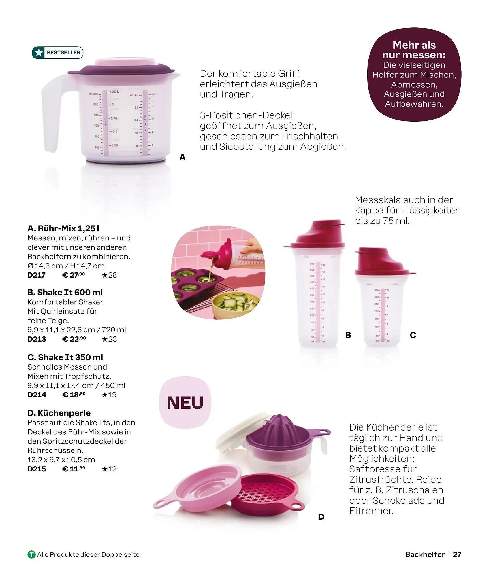 Tupperware Prospekt von 2. September bis 1. März 2025 - Prospekt seite 27