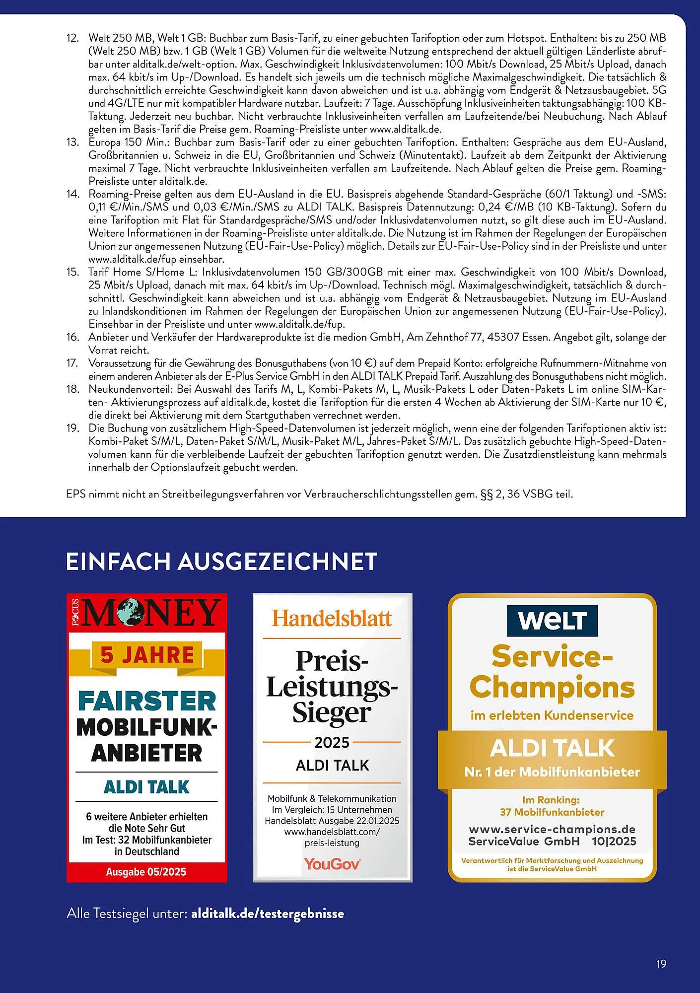 Aldi Süd Prospekt von 7. November bis 10. November 2025 - Prospekt seite 19