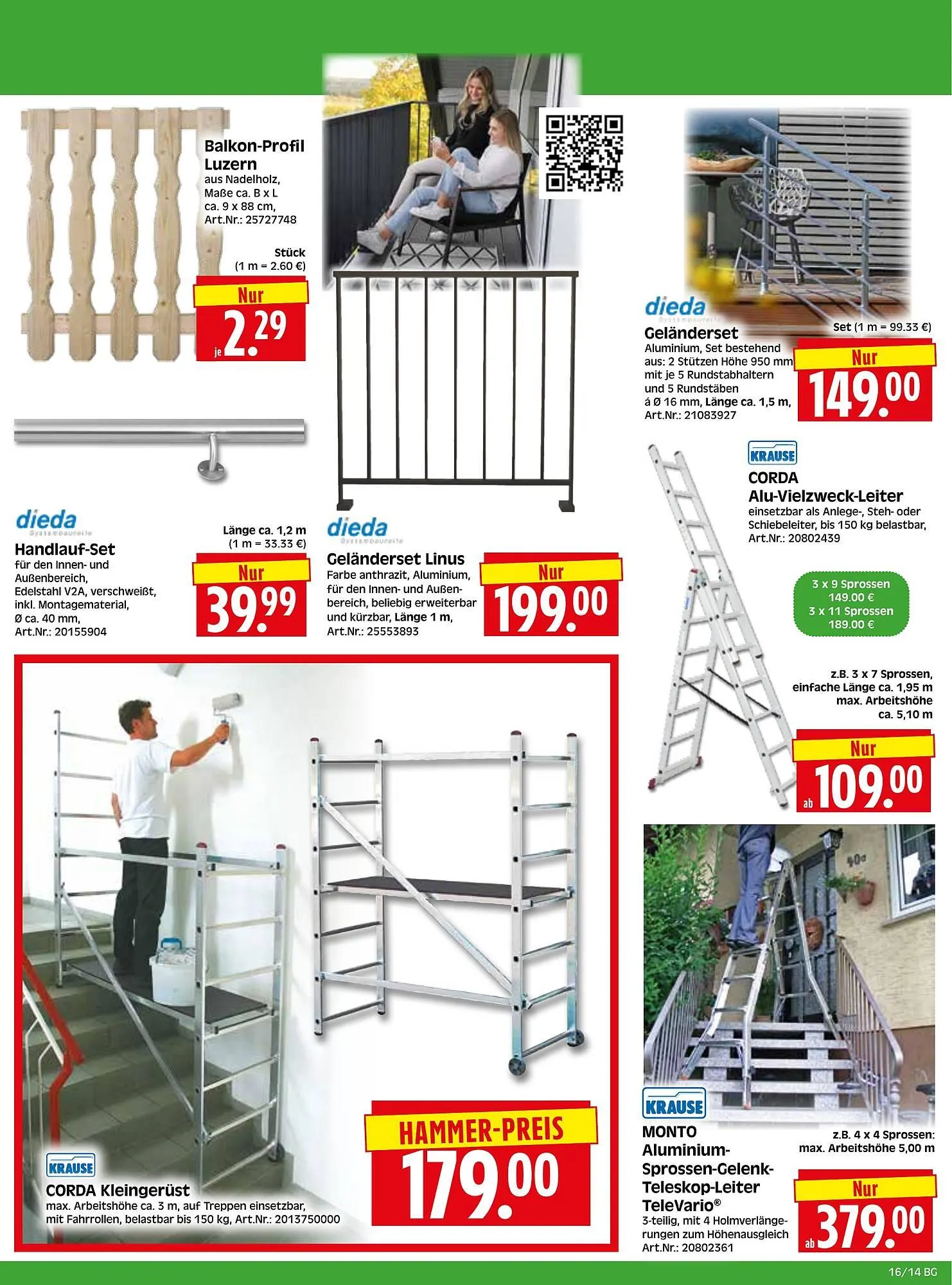 Herkules Baumarkt Prospekt von 13. April bis 18. April 2026 - Prospekt seite 14