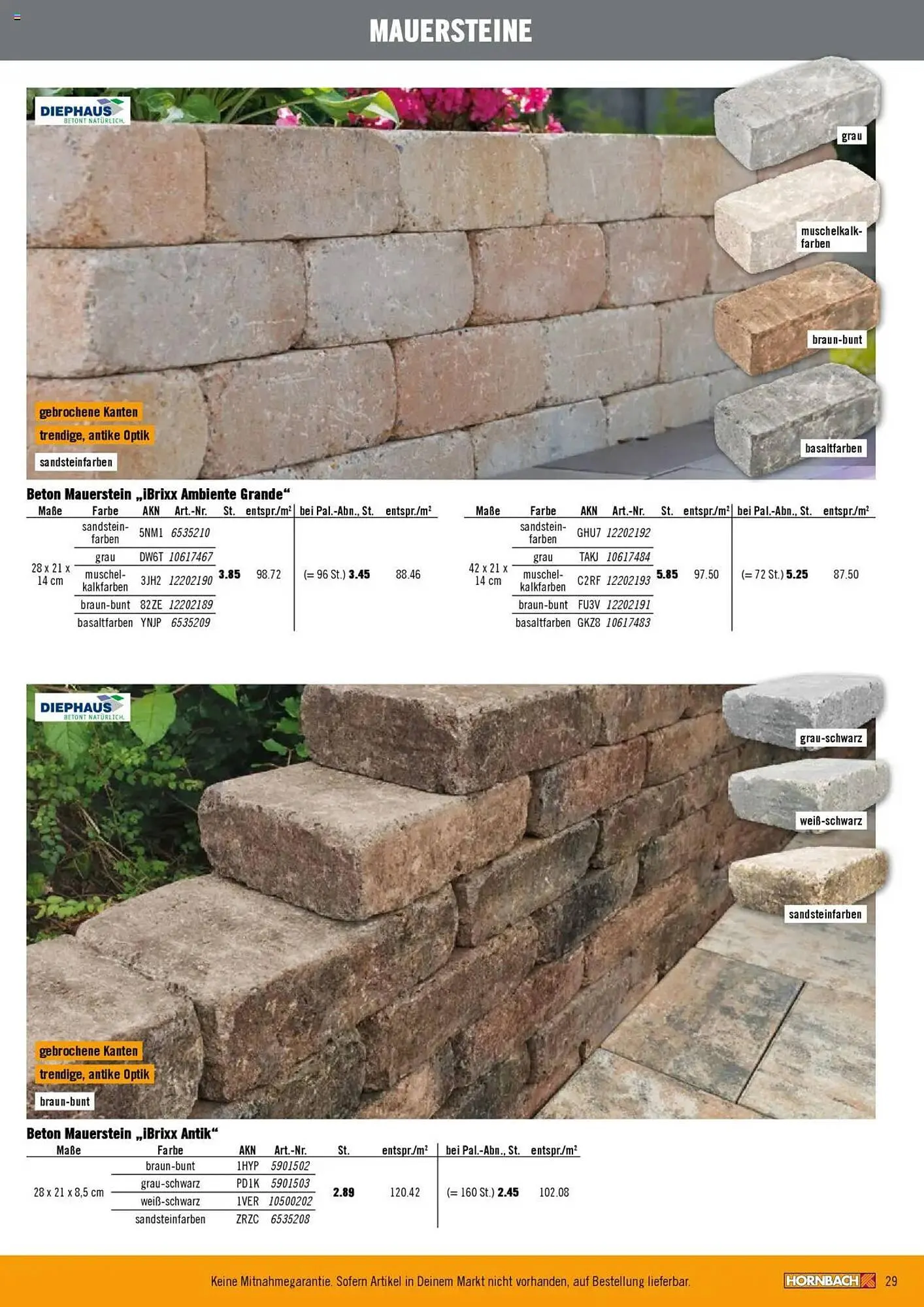 Hornbach Prospekt von 28. Februar bis 29. März 2025 - Prospekt seite 29
