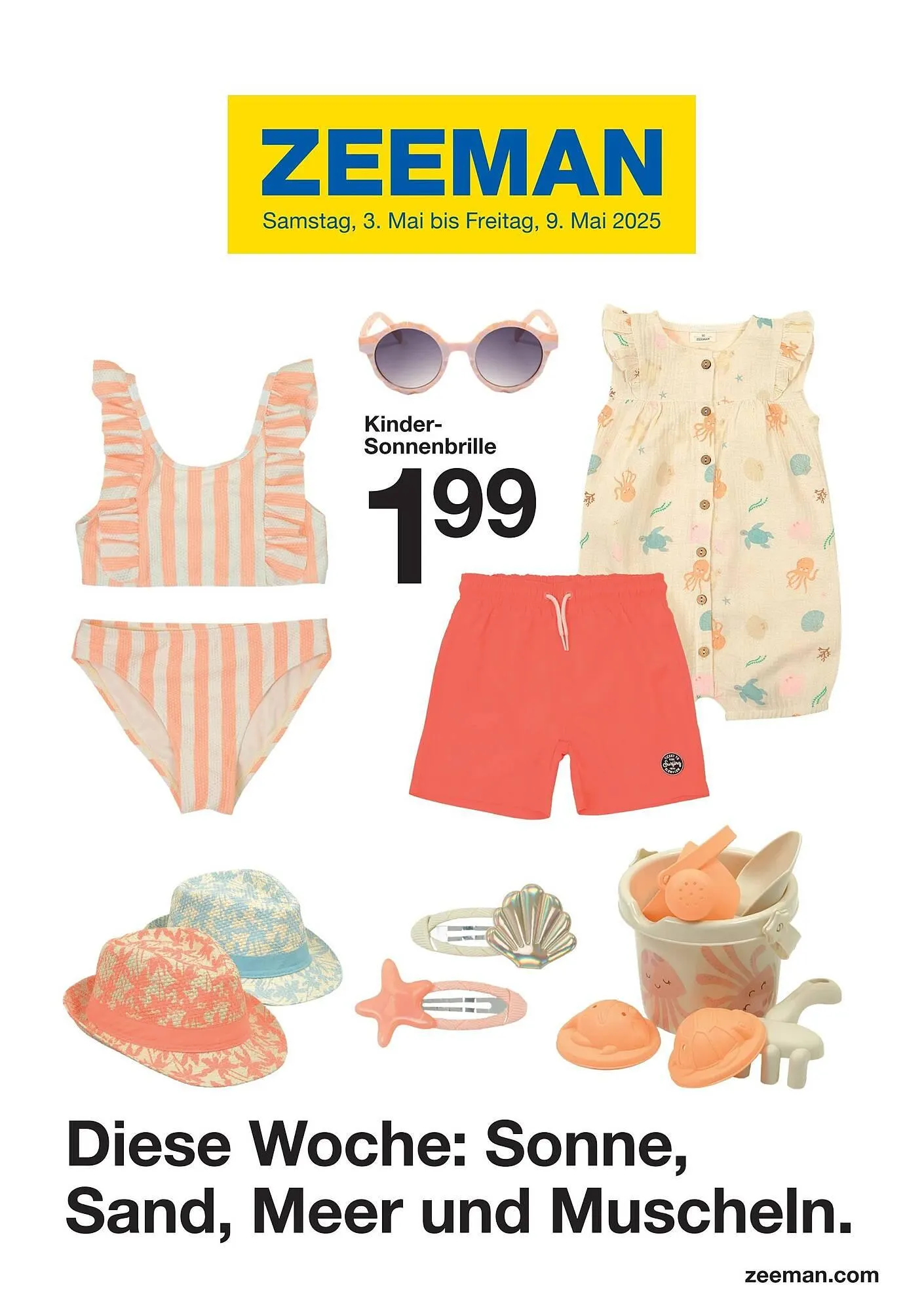 Zeeman Prospekt von 3. Mai bis 10. Mai 2025 - Prospekt seite 1