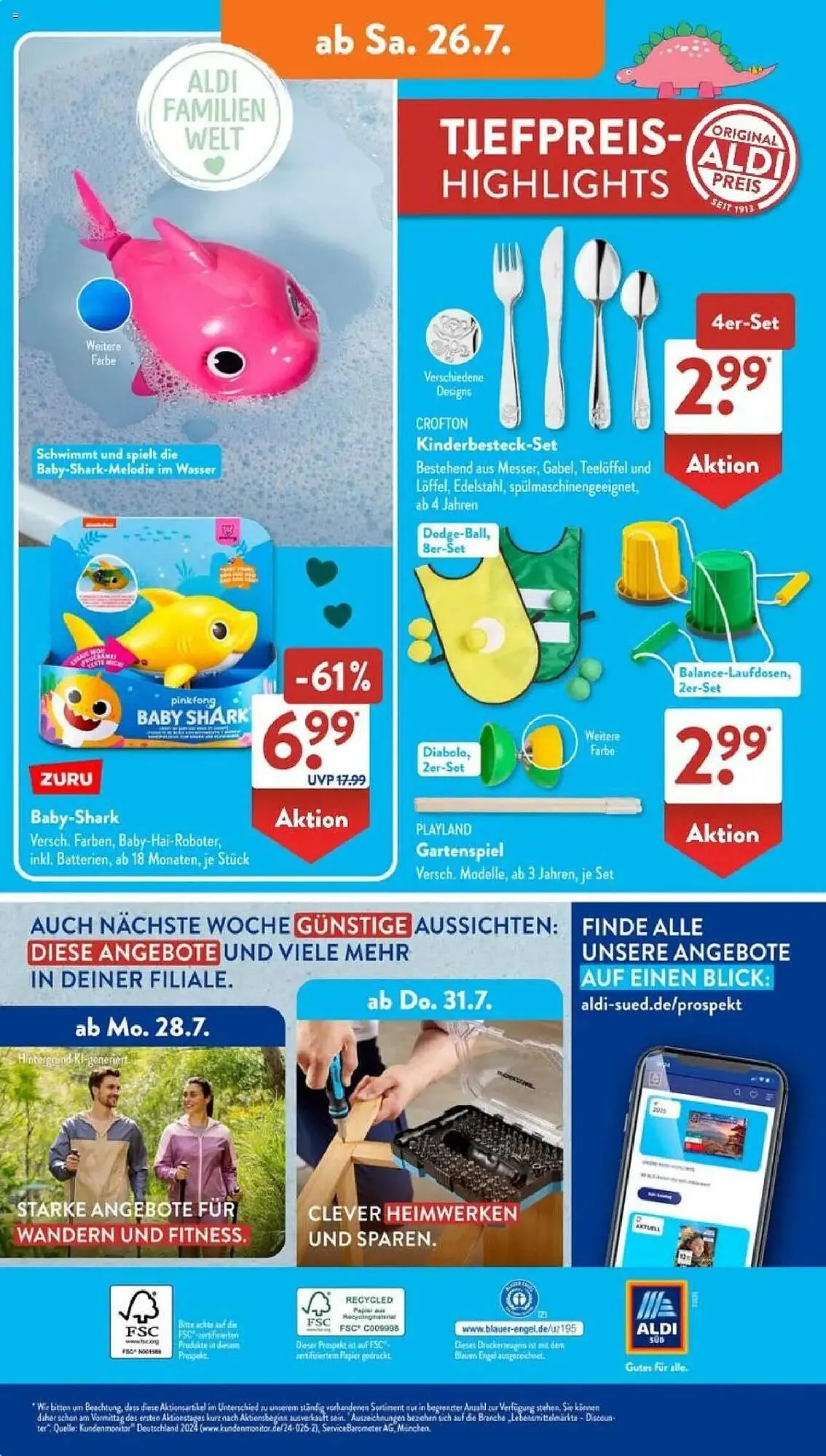 Aldi Süd Prospekt von 21. Juli bis 26. Juli 2025 - Prospekt seite 20