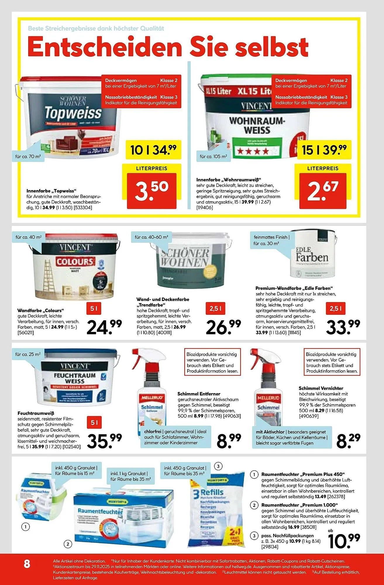 Hellweg Prospekt von 3. November bis 9. November 2025 - Prospekt seite 8