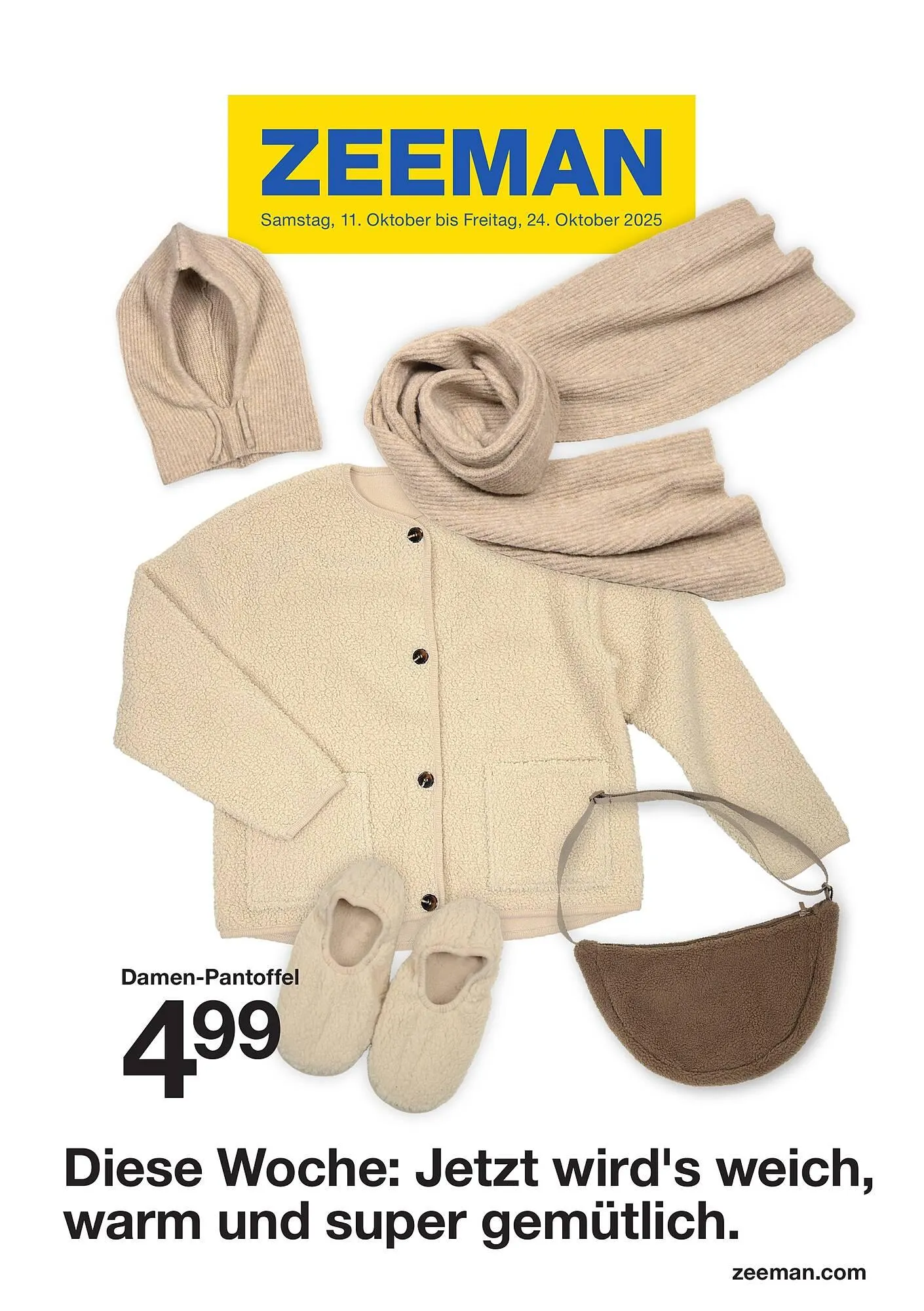Zeeman Prospekt von 11. Oktober bis 24. Oktober 2025 - Prospekt seite 1