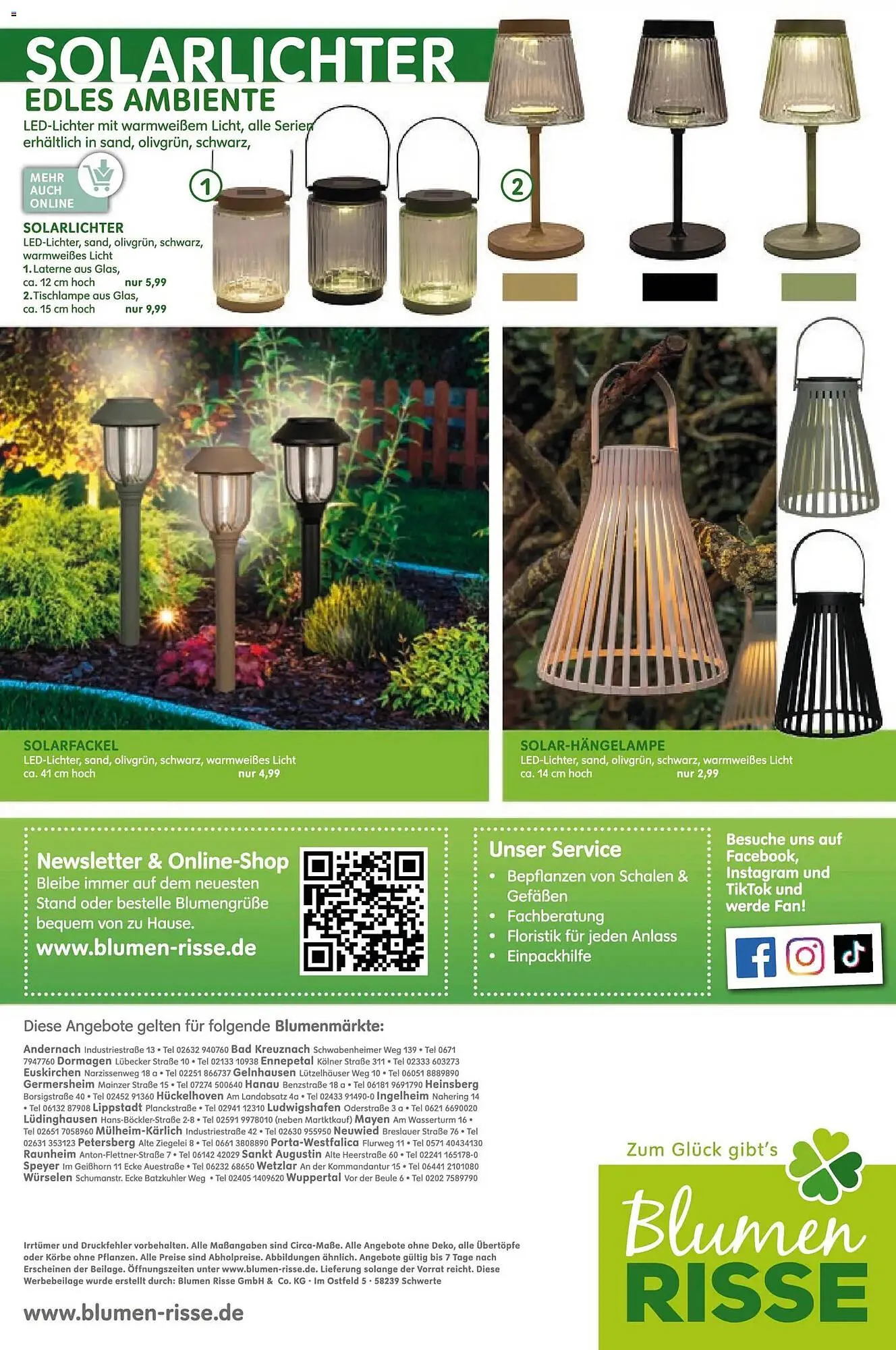 Blumen Risse Prospekt von 16. April bis 26. April 2026 - Prospekt seite 16
