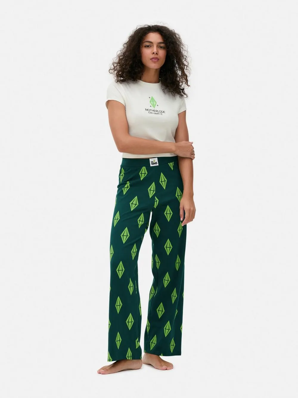 Kurzes „Die Sims“ Schlafanzugtop