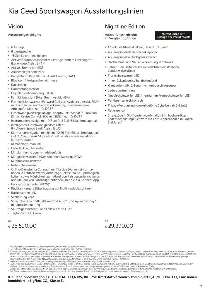 KIA Ceed Sportswagon von 3. September bis 3. September 2025 - Prospekt seite 2