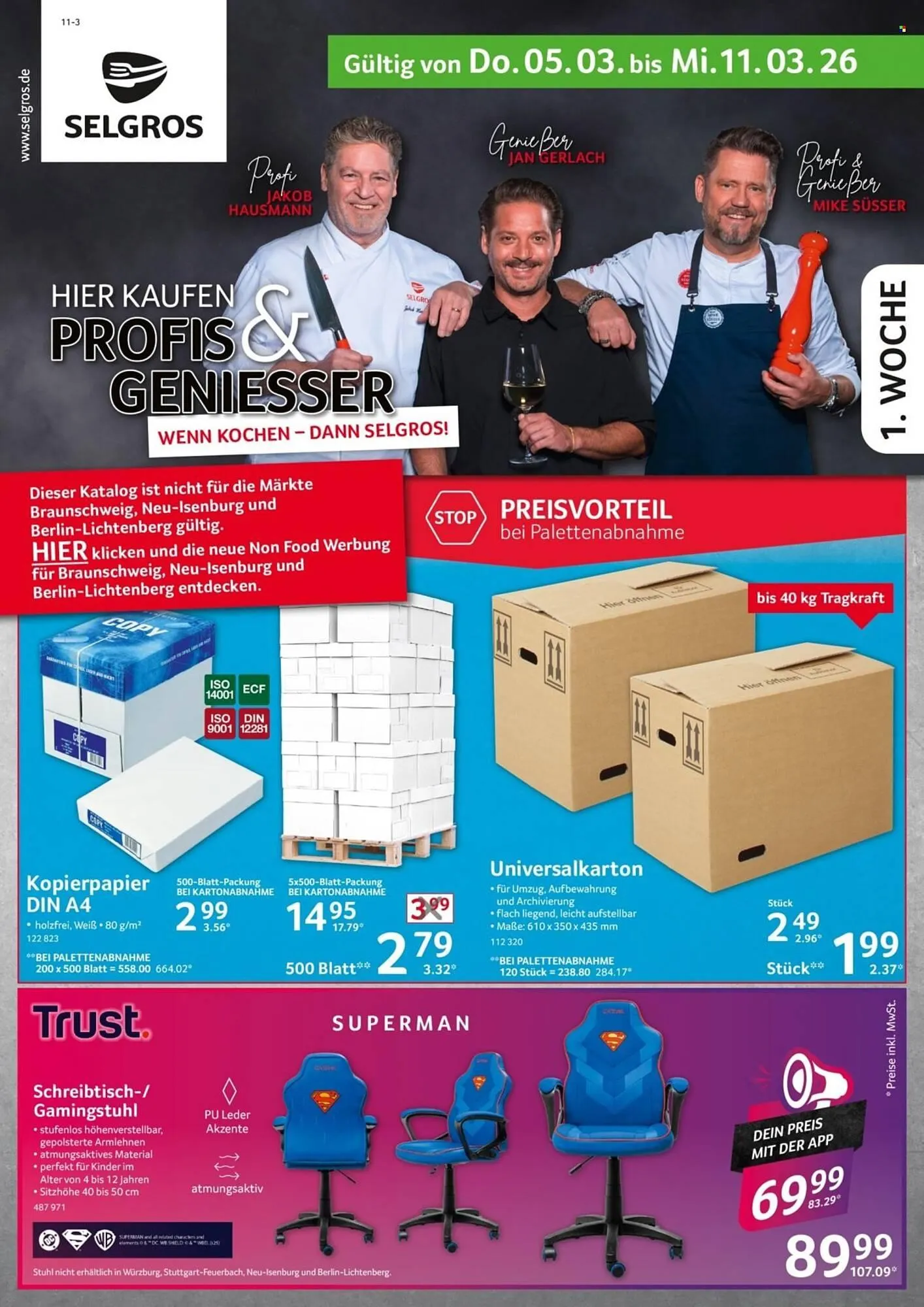 Selgros Prospekt von 5. März bis 11. März 2026 - Prospekt seite 1
