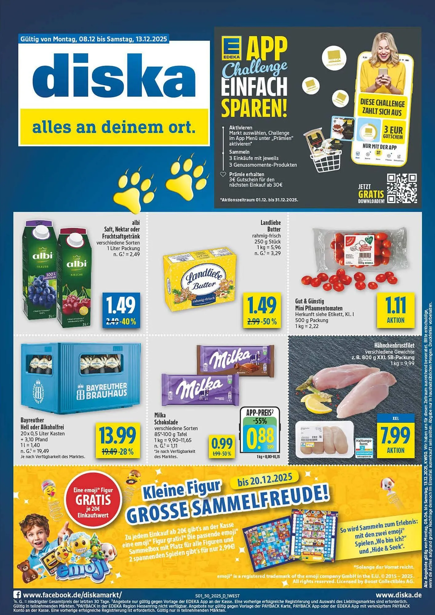 Diska Prospekt von 8. Dezember bis 13. Dezember 2025 - Prospekt seite 1