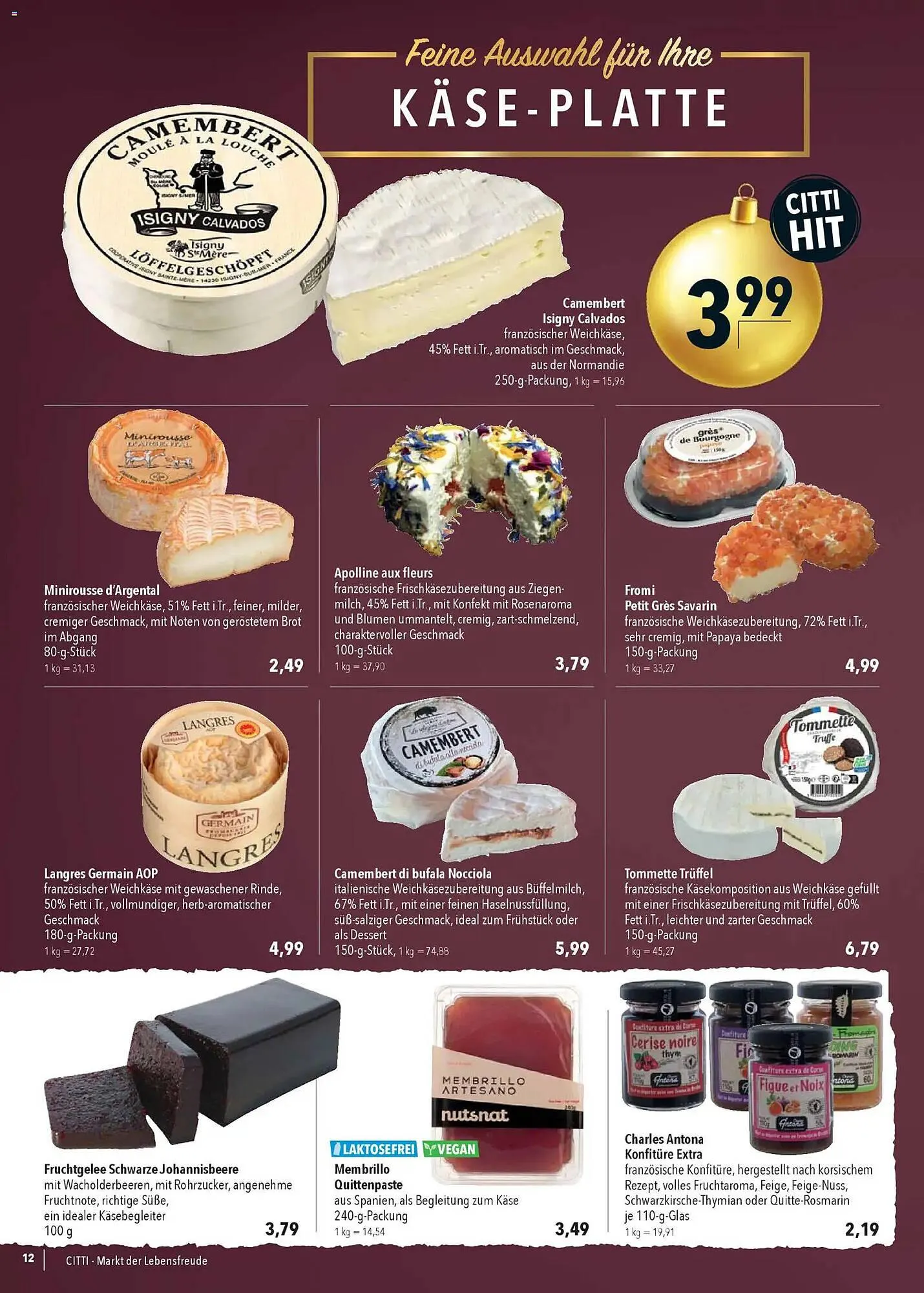 CITTI Markt Prospekt von 17. Dezember bis 24. Dezember 2025 - Prospekt seite 12