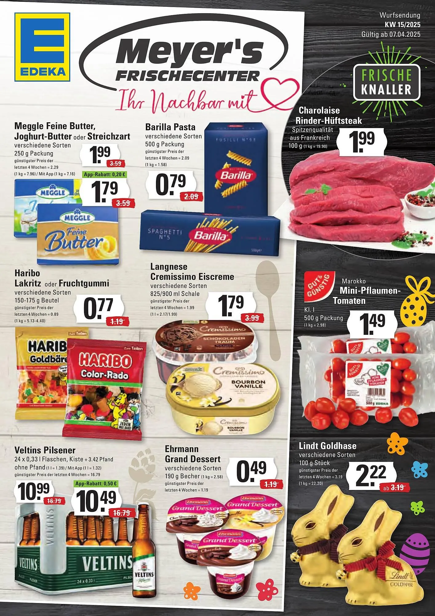 Meyer's Frischemarkt Prospekt von 7. April bis 12. April 2025 - Prospekt seite 1