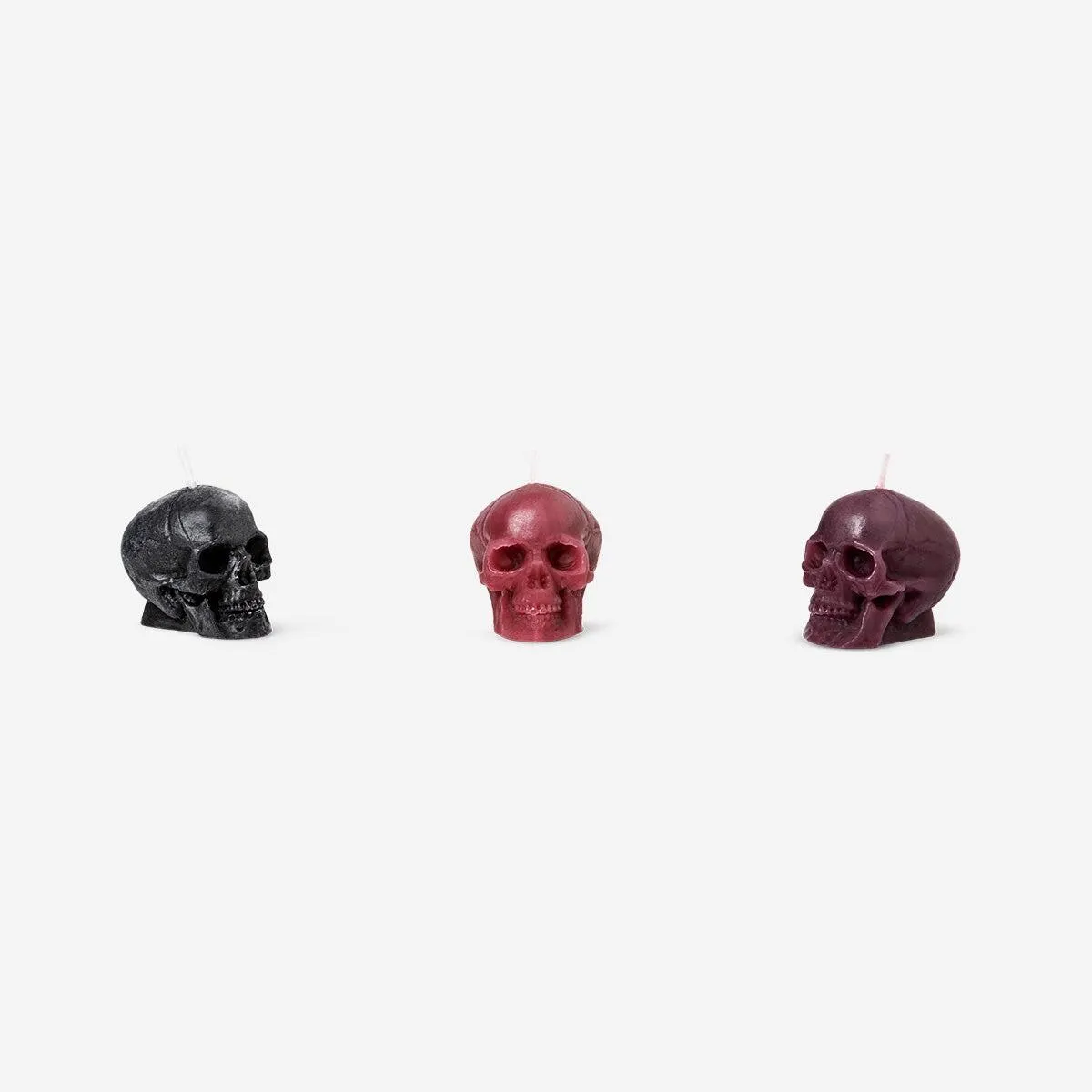 Tealight skull candles - 3 pcs