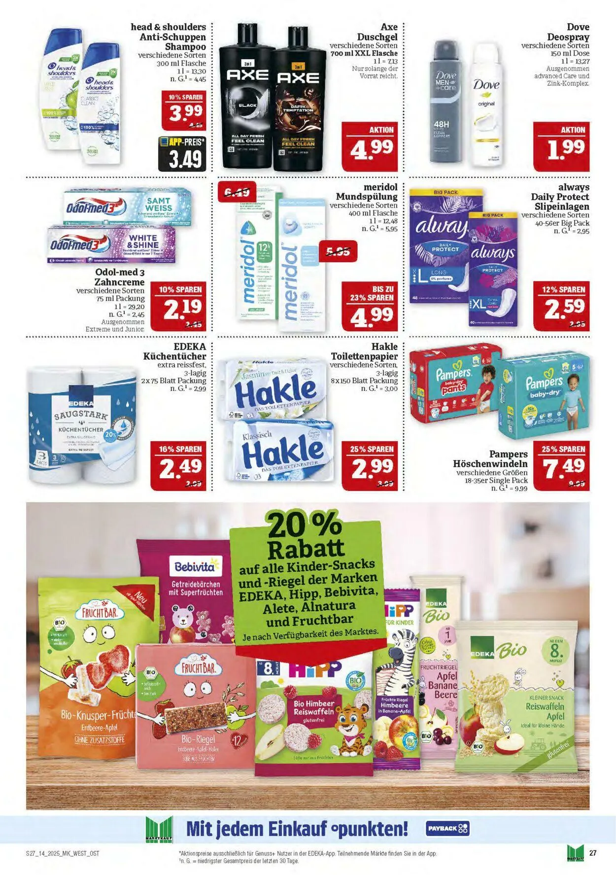 Marktkauf - Nürnberg-Thon Aktueller Prospekt von 31. März bis 5. April 2025 - Prospekt seite 27