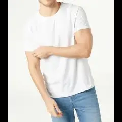 T-Shirt mit gerippten Ärmeln