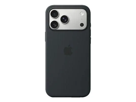 APPLE Silikon Case mit MagSafe, Backcover, Apple, iPhone 17 Pro Max, Schwarz