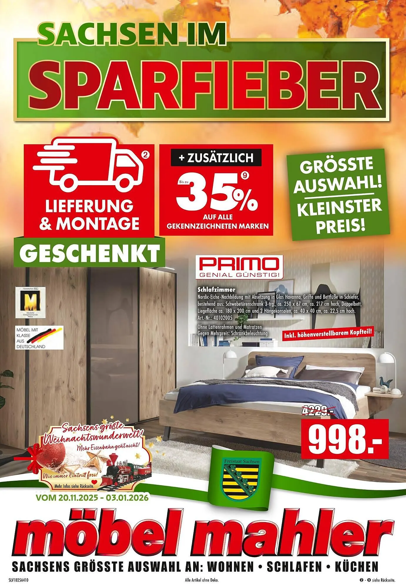 Möbel Mahler Katalog von 12. November bis 25. November 2025 - Prospekt seite 1