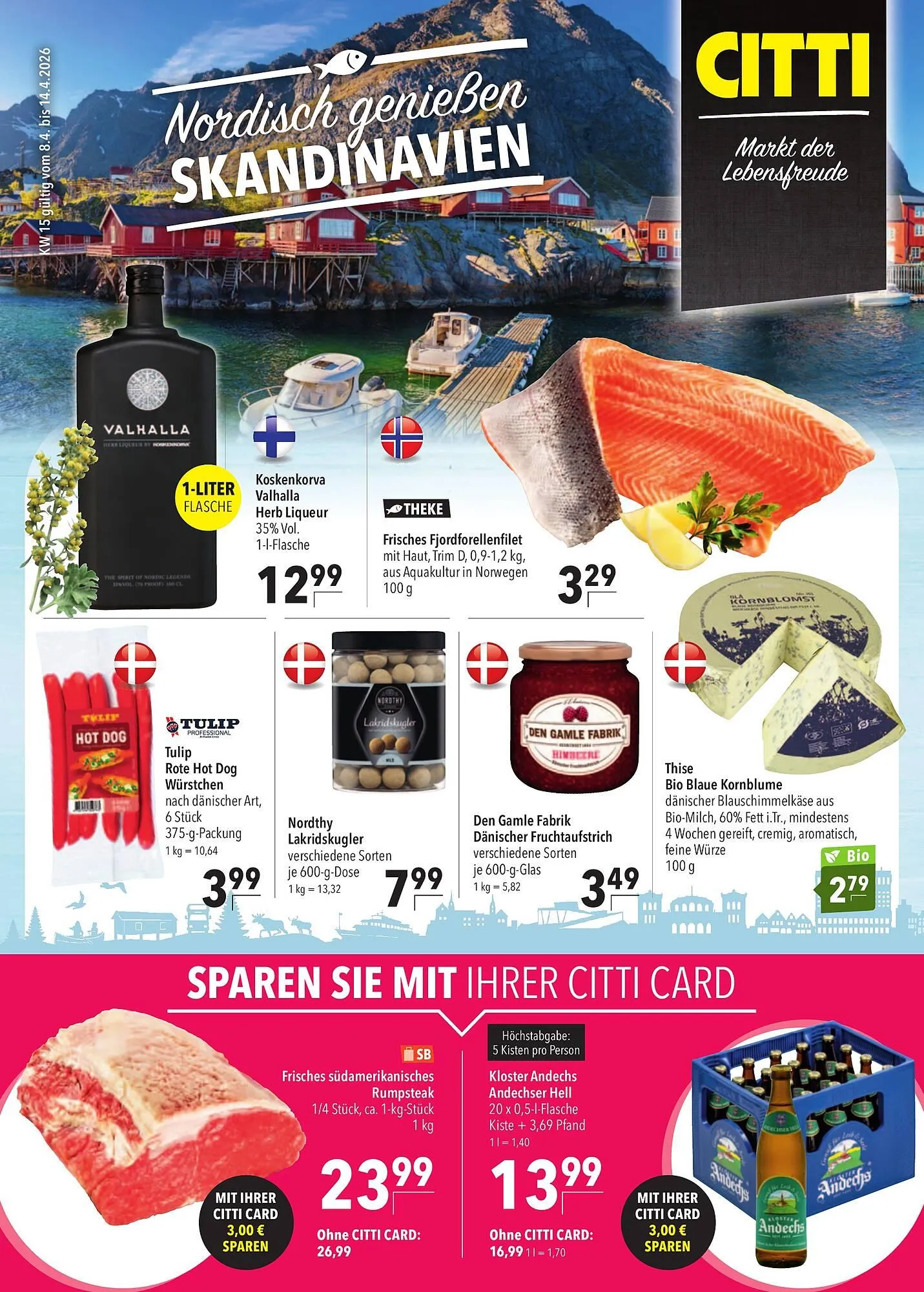 CITTI Markt Prospekt von 8. April bis 14. April 2026 - Prospekt seite 1