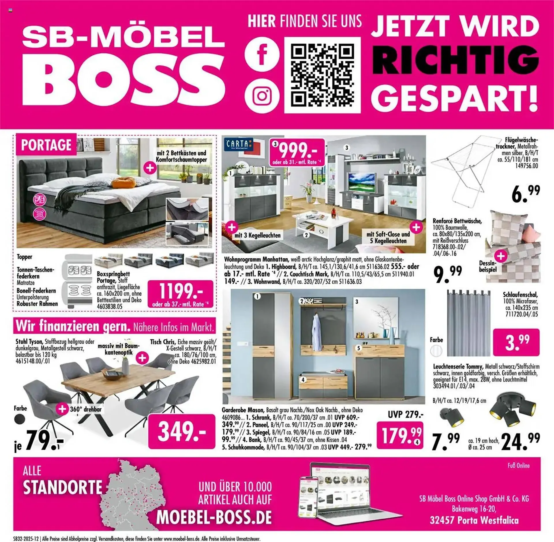 Möbel Boss Prospekt von 2. August bis 8. August 2025 - Prospekt seite 12