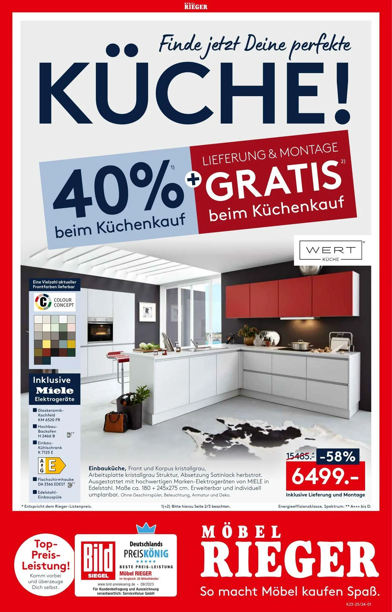 Möbel Rieger Aktueller Prospekt von 20. Mai bis 3. Juni 2026 - Prospekt seite 1