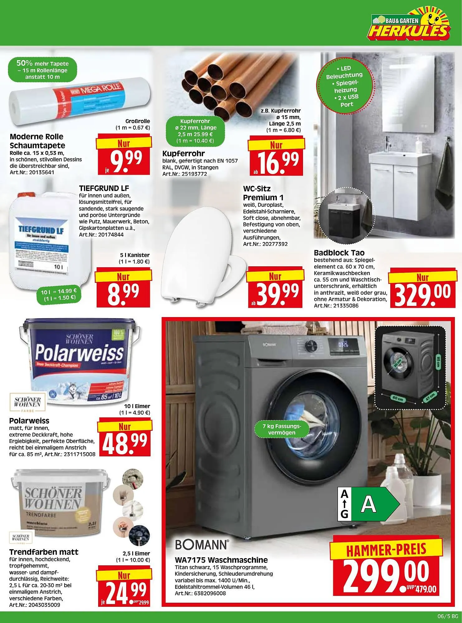 Herkules Baumarkt Prospekt von 2. Februar bis 7. Februar 2026 - Prospekt seite 5