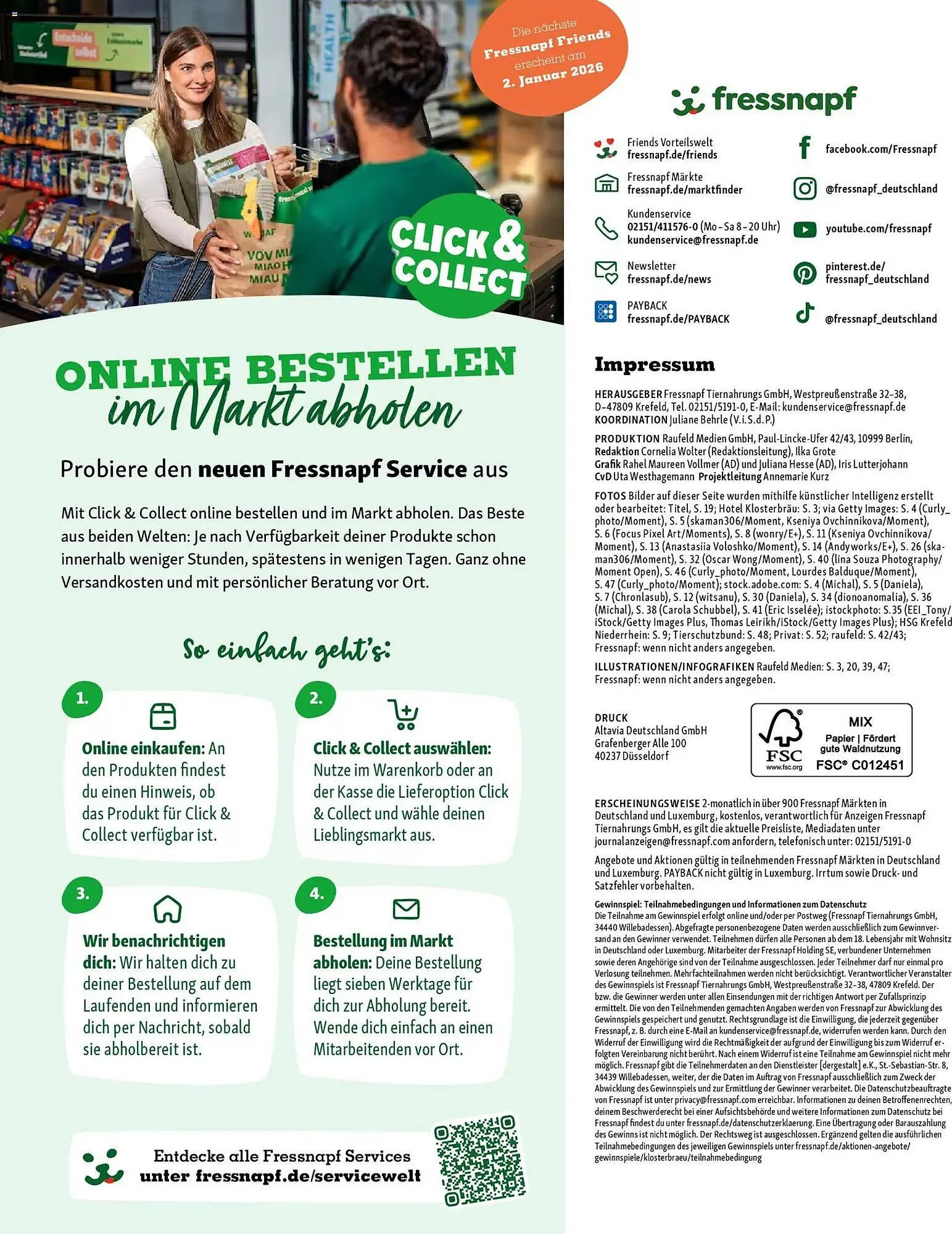 Fressnapf Magazin von 1. November bis 31. Dezember 2025 - Prospekt seite 54