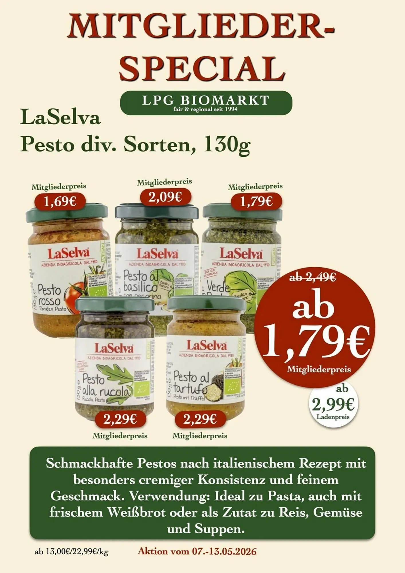 LPG Biomarkt Prospekt von 7. Mai bis 13. Mai 2026 - Prospekt seite 13