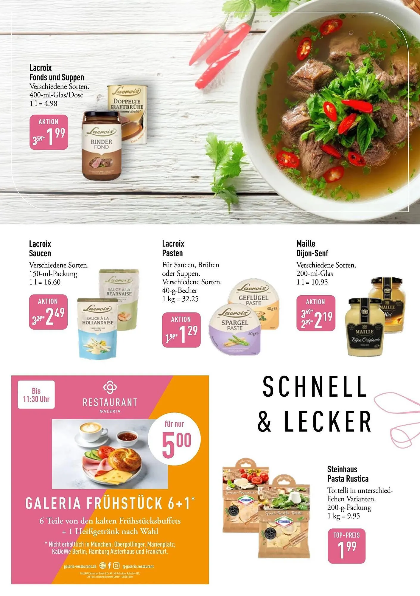 Galeria Markthalle Prospekt von 30. März bis 6. April 2026 - Prospekt seite 9