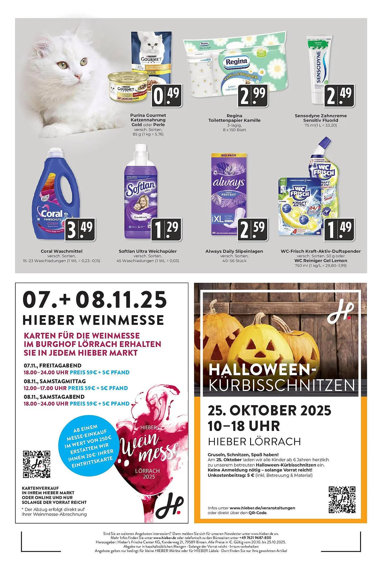 Hieber's Frische Center Prospekt von 19. Oktober bis 25. Oktober 2025 - Prospekt seite 16