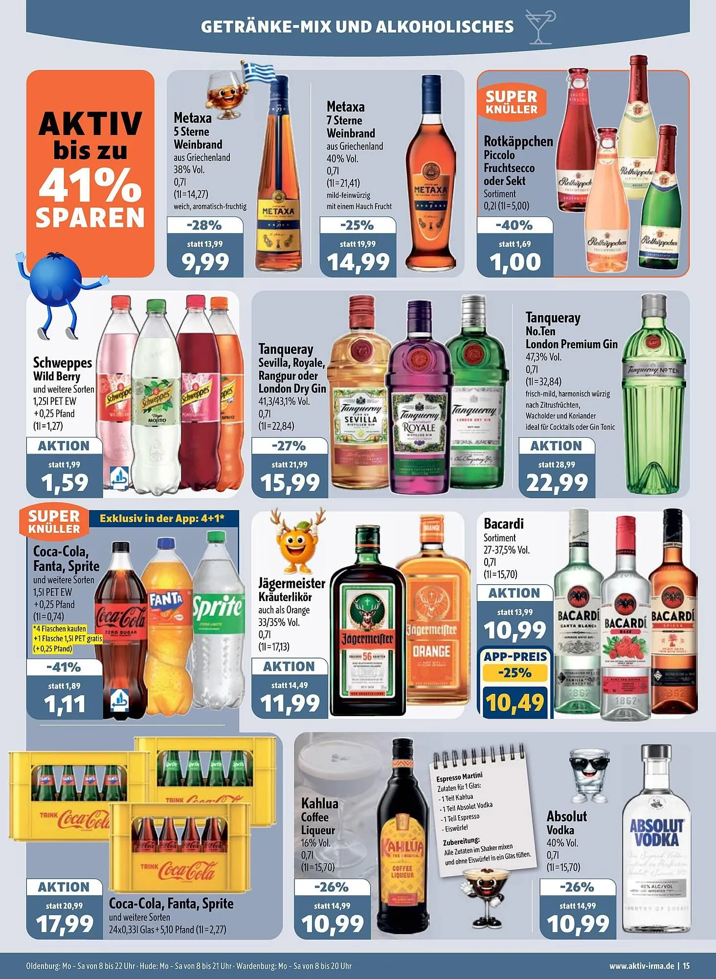 Aktiv Irma Prospekt von 6. April bis 11. April 2026 - Prospekt seite 15